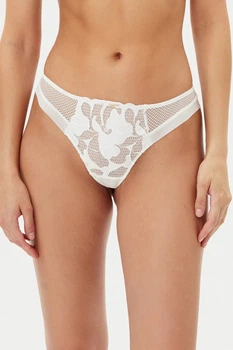 Трусики стринги Chantelle 12Q9 A32-satin milk L молочный