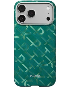 Чохол Pitaka Ultra-Slim Monogram PitaTap для iPhone 17 Pro (Green/Gold)