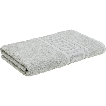 Полотенце Home Line махровое бордюрное (серое) 400 гр/м2, 50х90 см (179751)