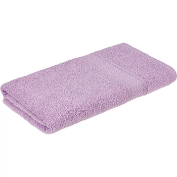 Полотенце Home Line махровое бордюрное (сиреневое) 400 гр/м2, 50х90 см (181819)