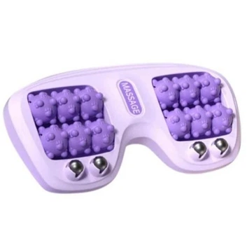 Роликовый массажер для ног 2 в 1 Cat Claw Style Foot Massager для спа-массажа и физиотерапии Фиолетовый
