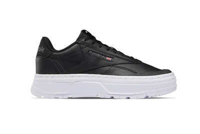Жіноча взуття Reebok Club C Double Geo шкіряні кросівки чорні 36 GW0224 (36)