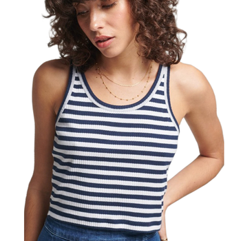 Superdry жіноча футболка Vintage Crop без бретелей темно-синя S W6011296A JKC (S)