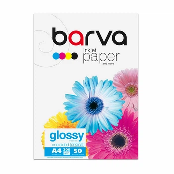 Фотобумага Barva Original Glossy А4 200 г/м2 50 листов глянцевая (IP-C200-025)