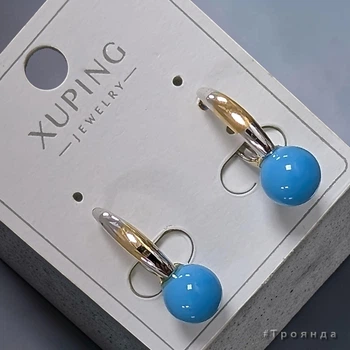 Сережки з позолотою 18К XUPING (34010583-02)