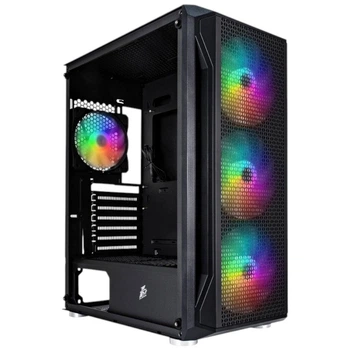 Корпус 1stPlayer X5-BK-4F1, Чорний - 663640