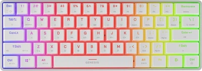 Klawiatura bezprzewodowa Genesis Thor 660 G2 RGB Gateron Brown USB/Wireless White (NKG-2197)