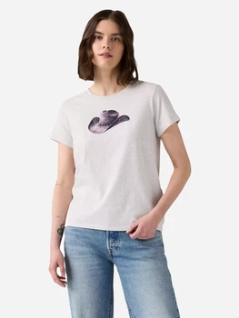 Футболка хлопковая женская Levi`s 494565400 XS Светло-серая (1159856539)