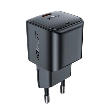 Адаптер мережний ACEFAST PD mini GaN USB-C charger A77 |1USB-C, 30W/3A| Black