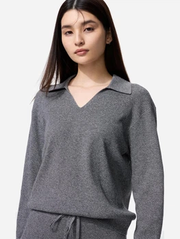 Пуловер жіночий Uniqlo 884303109 S Сірий (1159856751)