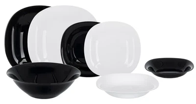 Сервиз столовый Luminarc Carine Black White 19пр.