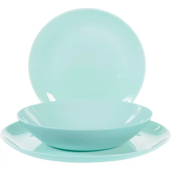 Сервиз столовый Luminarc Diwali Light Turquoise & White 18пр P5912