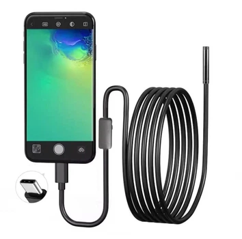 Міні камера цифрова ендоскоп для телефону Android and PC Endoscope, гнучка TYPE-C камера 2 метри 3 в 1