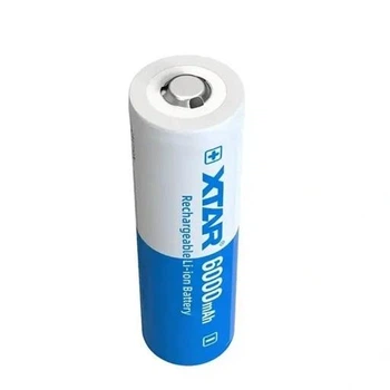 Аккумулятор XTAR 21700 3.6V 6000mAh Li-ion 10A с защитой Button Top, 21×70 мм – высокотоковый перезаряжаемый элемент питания