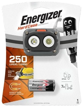 Фонарь налобный Energizer Hard Case professional Magnetic Headlight HCHDM321 (3*AAA, 250 Lumens)