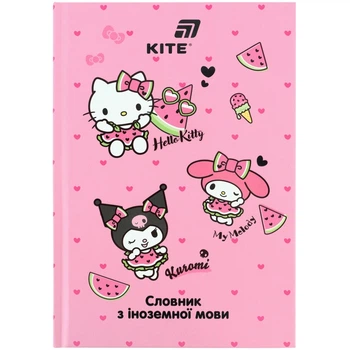 Словник для іноземних слів KITE, 60 аркушів, Hello Kitty, (HK26-407)