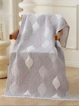 Рушник мусліновий для обличчя Malloory Home 50*100 см Світло-сірий