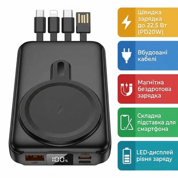 УМБ Hoco J135 Rico 10000 mAh 22.5W Black (BC_715097)