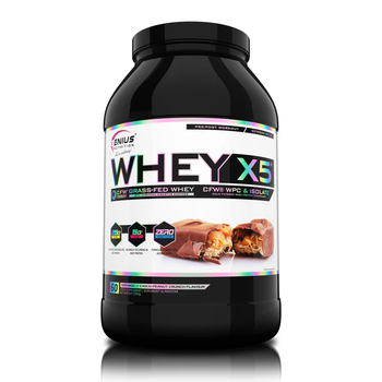 Протеїн сироватковий Genius Nutrition Whey-X5, 2000 г., Шоколад - арахіс