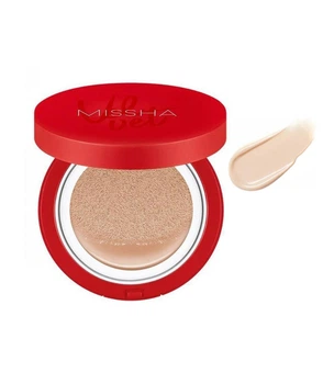 Тональний кушон для обличчя Missha Velvet Finish Cushion SPF50+/PA+++ 21 СвітлоБежевий