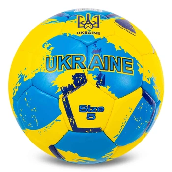 М'яч футбольний Ballonstar UKRAINE FB-7579 №5 Жовто-синій
