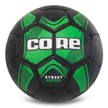 М'яч для вуличного футболу Core STREET SOCCER №5 FB-7942 №5 Чорно-зелений