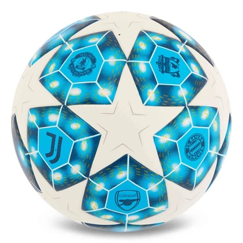 М'яч футбольний SP-Sport FB-4989 №5 Біло-блакитний
