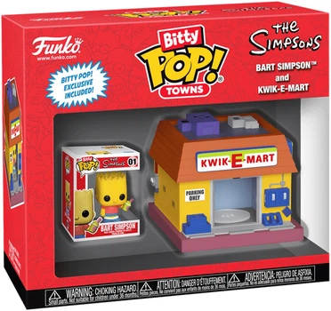 Набор фигурок Bitty Pop! Town — Барт Симпсон и Квики-Март (Bart Simpson & Kwik-E-Mart)