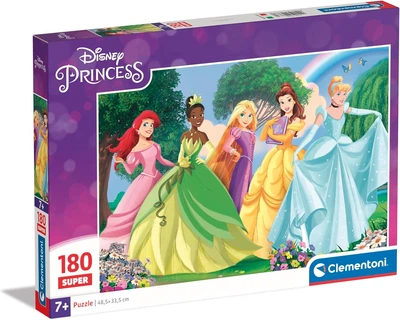 Пазл Clementoni: SuperColor — Disney Princess / Принцессы Дисней (180 элементов) — 29787