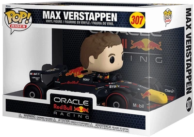 Фигурка Макс Ферстаппен в машине — Funko Pop! Rides: FORMULA 1 — MAX VERSTAPPEN IN ORACLE RED BULL RACING CAR #307