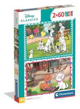 Пазл Clementoni: SuperColor — Disney Classics / Класика Діснея (2 x 60 елементів) — 24836