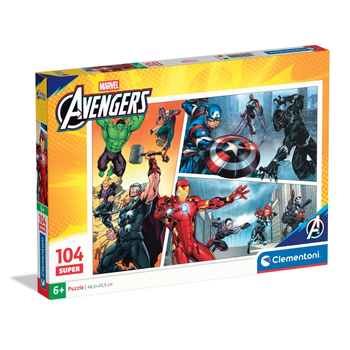Пазл Clementoni: SuperColor — Marvel Avengers / Месники (104 елементи) — 25011