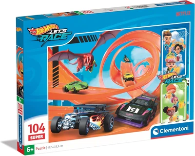 Пазл Clementoni: SuperColor — Hot Wheels / Хот Вілс (104 елементи) — 25776