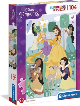 Пазл Clementoni: SuperColor — Disney Princess / Принцеси Діснея (104 елементи) — 25736