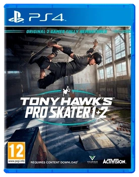 Диск для PlayStation 4 - Tony Hawk's Pro Skater 1 + 2, английская версия