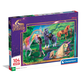 Пазл Clementoni: SuperColor — Unicorn Academy / Академия Единорогов (104 элемента) — 25099