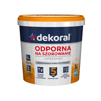 Фарба білосніжна латексна Dekoral Akrylit W LATEKSOWA 1л
