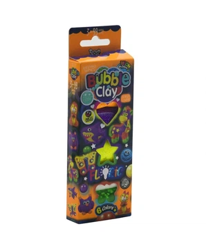 Набір для креативної творчості "Bubble Clay Fluoric" (укр) Dankotoys (109828)