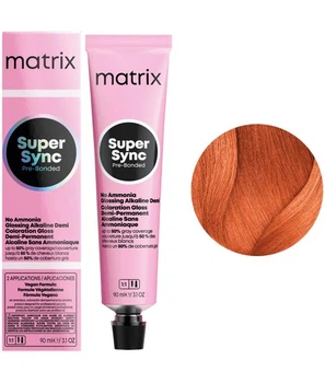 Фарба для волосся Matrix Super Sync Pre-Bonded 90 мл 7CC+ Блондин медный интенсивный