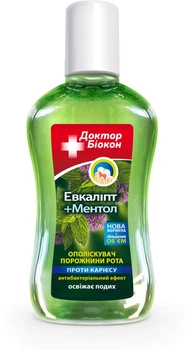 Ополіскувач порожнини рота Біокон проти карієсу Доктор Біокон евкаліпт і м'ята 300 мл