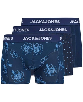 Набор трусов-боксеров мужских 3шт. Jack&Jones Anthony 12298171PBL M синих (5715869175121)
