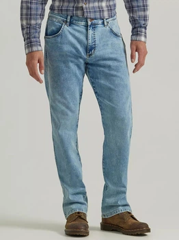 Джинсы Wrangler Slim Straight Jeans Color: Blue - Light - Acid Wash 112342566 W38 L32