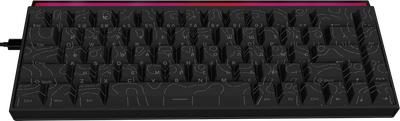 Клавиатура Ajazz NK68 Red switches Side Contour Black (NK68-R-S-B) 327448