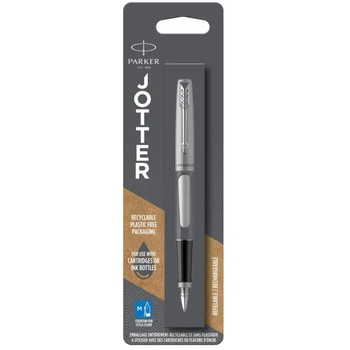 Ручка перьевая Parker JOTTER Stainless Steel CT FP M (в блистере)