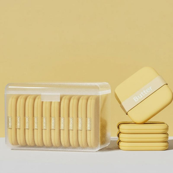 Набор ультрамягких спонжей "butter" (10 шт.) в футляре