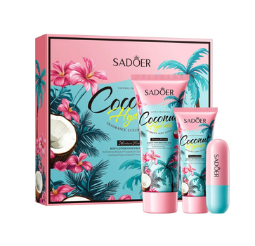 Увлажняющий набор для тела Sadoer «Кокос» (Gift Set)
