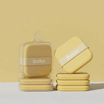 Набор спонжей для макияжа "butter" в футляре (2 шт)