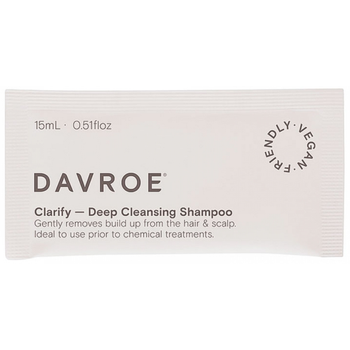 Нежный шампунь для глубокой очистки Davroe Clarify Deep Cleansing Shampoo тестер 15 мл