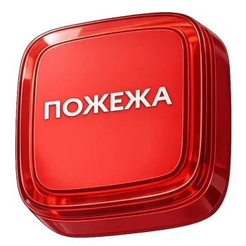 Cповіщувач Ajax EN54 FireProtect (VAD) red пожежний світловий "ПОЖЕЖА"