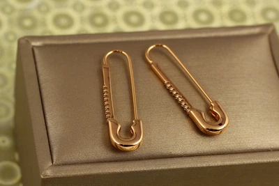 Серьги Xuping Jewelry Элегантная булавка 3,4 см золотистые